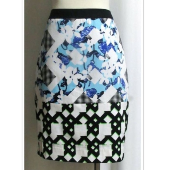 NEW PETER PILOTTO DESIGNER DUO PATTERN SKIRT 6 - Picture 1 of 5